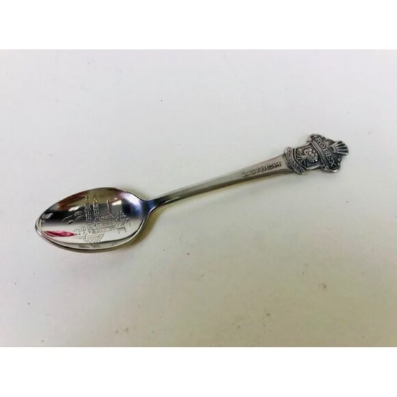 SOLD! Rolex Lausanne Spoon Pendant In Sterling Silver With Cathedral Engraving - Picture 8 of 12